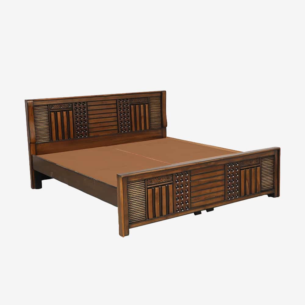6X6.3 Teak Wood Heavy Cot - Anu Furniture