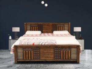 6X6.3 Teak Wood Heavy Cot