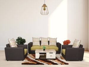 BRONZE FABRIC SOFA SET