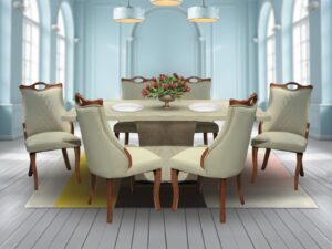 T57-2191C MARBLE DINNING TABLE