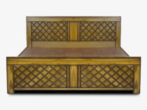 NEW TEAKWOOD COT WITH BOX STORAGE AND TWO DRAWS