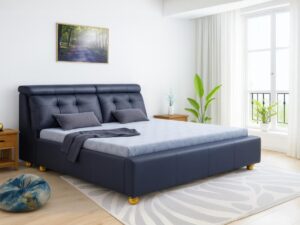 LEATHER BED-2 KING SIZE